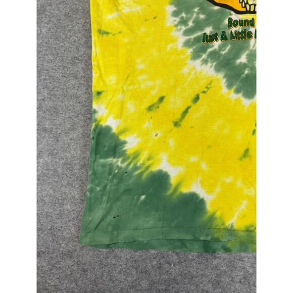 Vintage Grateful Dead Green Bay Packers Tie Dye T-Shirt Mens XL Single Stitch - Picture 8 of 11